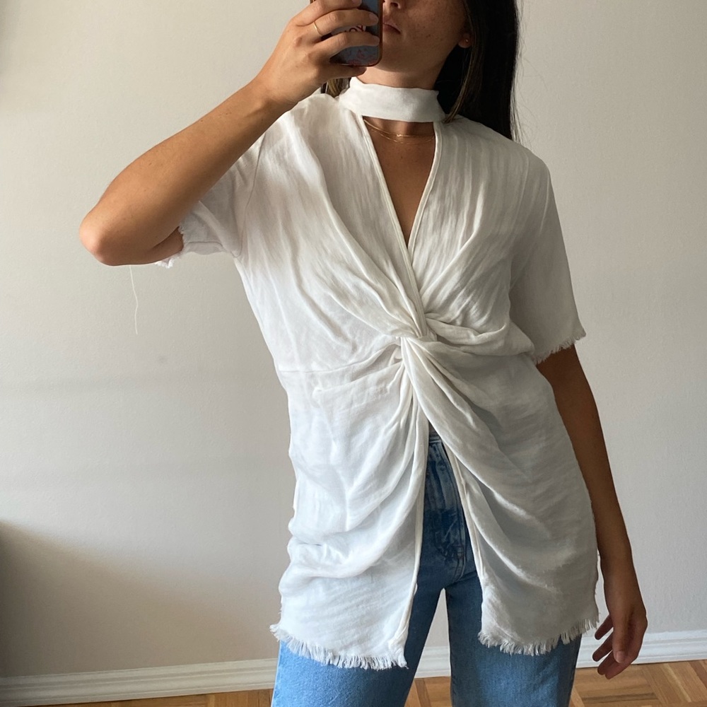 Sabo Skirt linen top, size XS